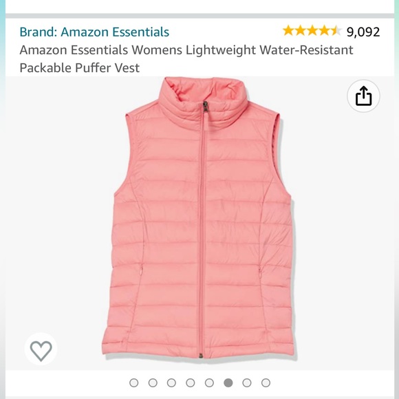 Sz M Pink Packable Vest - Picture 2 of 5